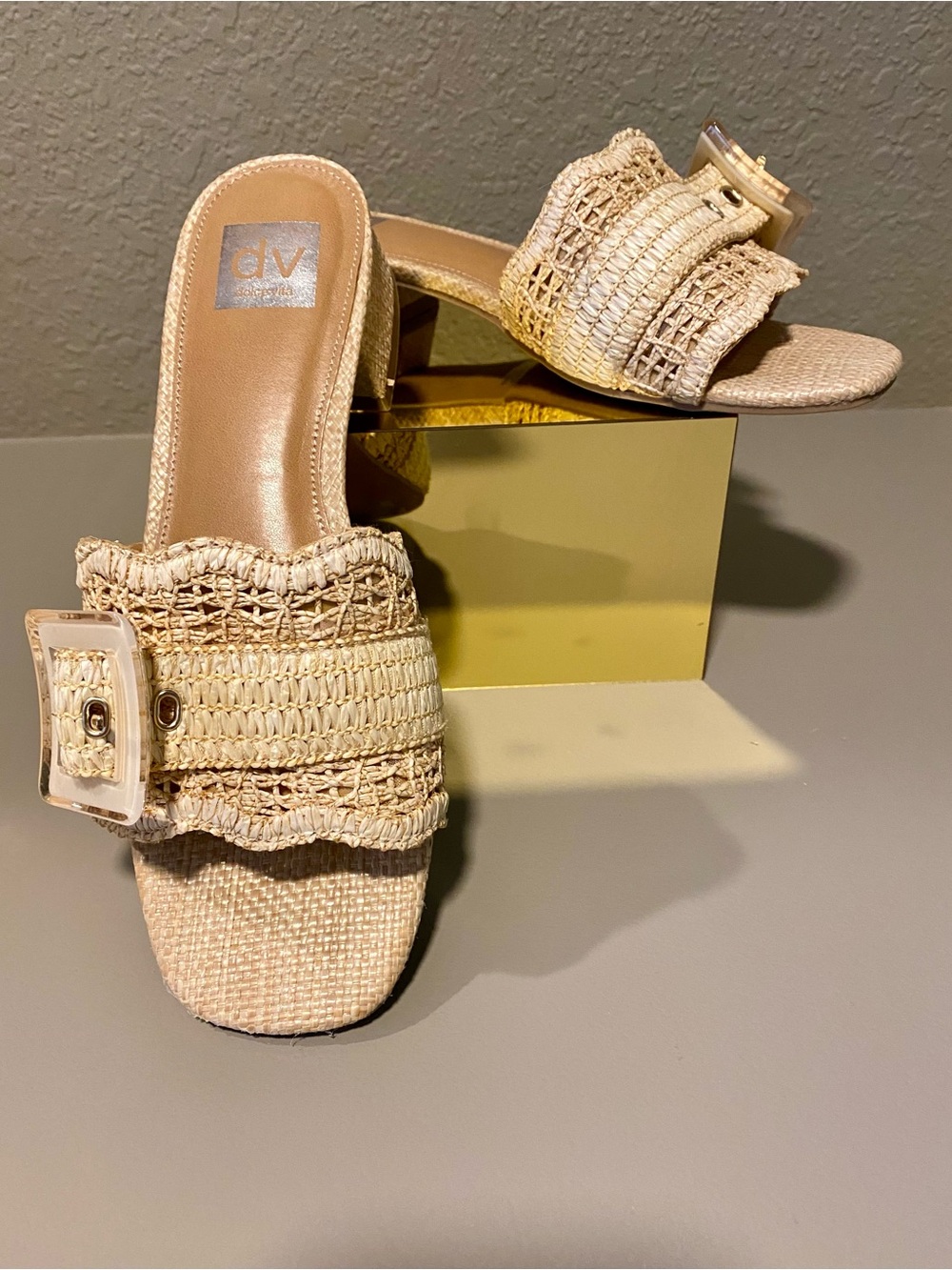 Dolce Vita Raffia Norrah Slides-size 9